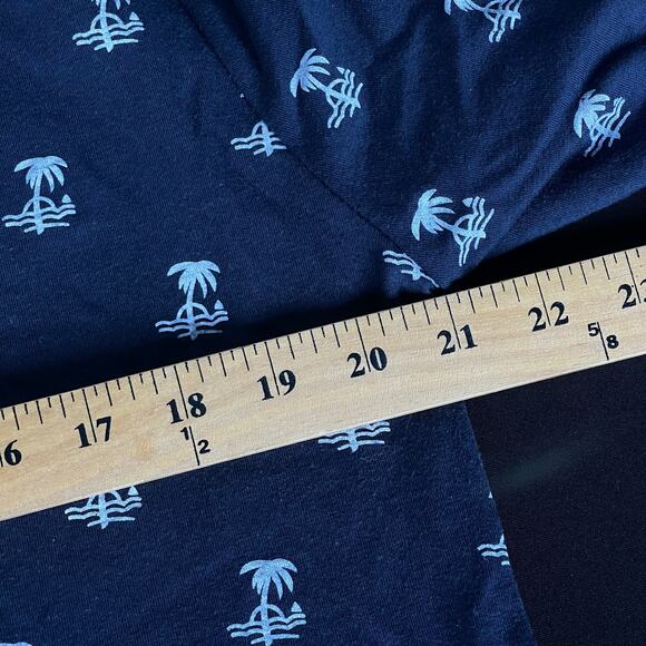 Molokai Surf Co Polo Shirt Mens Extra Large XL Blue Hawaiian Palm Tree - Picture 8 of 10